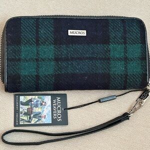 Irish Plaid Wristlet Wallet